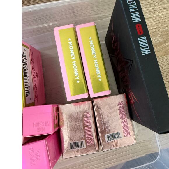 Jeffree Star Makeup Bundle Lot Lipstick Lip Gloss Palette Highlighter Eyeshadow - Picture 4 of 4